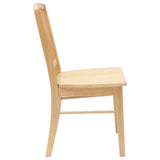 Sedie da pranzo 2 pcs Naturale 50 x 52,5 x 91 cm