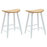Sedie da pranzo 2 pcs Bianco 46 x 37 x 63 cm