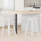 Sedie da pranzo 2 pcs Bianco 46 x 37 x 63 cm