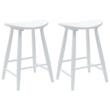Sedie da pranzo 2 pcs Bianco 46 x 37 x 63 cm