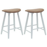 Sedie da pranzo 2 pcs Bianco 46 x 37 x 63 cm