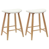 Sedie da pranzo 2 pcs Naturale 46 x 37 x 63 cm