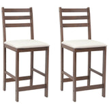 Sedie da pranzo 2 pcs Marrone Chiaro 40 x 47,5 x 99,5 cm