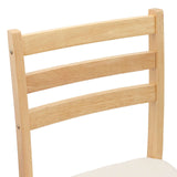 Sedie da pranzo 2 pcs Naturale 40 x 47,5 x 99,5 cm