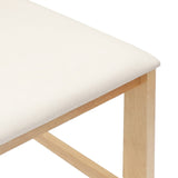 Sedie da pranzo 2 pcs Naturale 40 x 47,5 x 99,5 cm