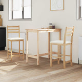 Sedie da pranzo 2 pcs Naturale 40 x 47,5 x 99,5 cm