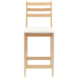 Sedie da pranzo 2 pcs Naturale 40 x 47,5 x 99,5 cm