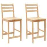 Sedie da pranzo 2 pcs Naturale 40 x 47,5 x 99,5 cm