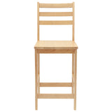 Sedie da pranzo 2 pcs Naturale 40 x 47,5 x 99,5 cm