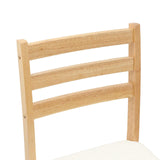 Sedie da pranzo 2 pcs Naturale 40 x 47,5 x 99,5 cm