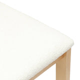 Sedie da pranzo 2 pcs Naturale 40 x 47,5 x 99,5 cm