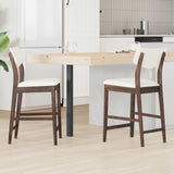 Sedie da pranzo 2 pcs Marrone Chiaro 48 x 49 x 95 cm