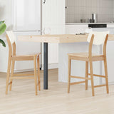 Sedie da pranzo 2 pcs Naturale 48 x 49 x 95 cm