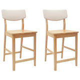 Sedie da pranzo 2 pcs Naturale 48 x 49 x 95 cm