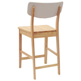 Sedie da pranzo 2 pcs Naturale 48 x 49 x 95 cm