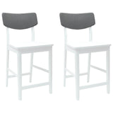 Sedie da pranzo 2 pcs Bianco 48 x 49 x 95 cm