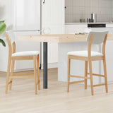 Sedie da pranzo 2 pcs Naturale 48 x 49 x 95 cm
