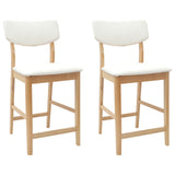 Sedie da pranzo 2 pcs Naturale 48 x 49 x 95 cm