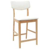 Sedie da pranzo 2 pcs Naturale 48 x 49 x 95 cm
