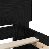 Struttura del letto Rovere Nero 120 x 200 cm Legno truciolato