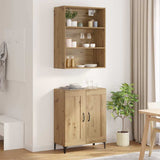 Credenza 2 pcs rovere artigianale 69,5 x 34 x 180 cm