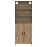 Credenza 2 pcs rovere artigianale 69,5 x 34 x 180 cm