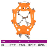 Artigli di ghiaccio per scarpe Arancione XL