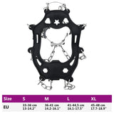 Artigli di ghiaccio per scarpe Nero XL