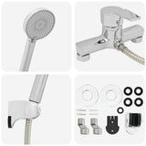 Set di doccia con soffione Cromo G 1 / 2 pollici Ottone