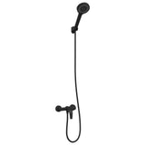 Set di doccia con soffione Nero G 1 / 2 pollici Ottone