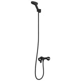 Set di doccia con soffione Nero G 1 / 2 pollici Ottone