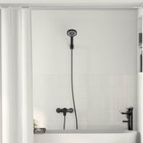 Set di doccia con soffione Nero G 1 / 2 pollici