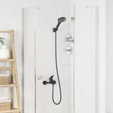 Set di doccia con soffione Nero G 1 / 2 pollici