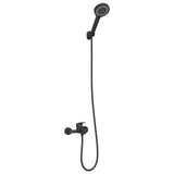 Set di doccia con soffione Nero G 1 / 2 pollici