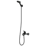 Set di doccia con soffione Nero G 1 / 2 pollici