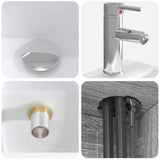 Set di mobili per il bagno 2 pcs Sonoma grigio