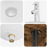 Set di mobili per il bagno 2 pcs Rovere Fumo