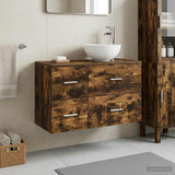 Set di mobili per il bagno 2 pcs Rovere Fumo