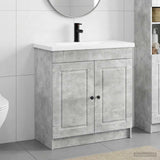Set di mobili per il bagno Grigio Cemento 56 x 37,5 x 81 cm
