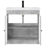 Set di mobili per il bagno Grigio Cemento 56 x 37,5 x 81 cm