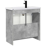 Set di mobili per il bagno Grigio Cemento 56 x 37,5 x 81 cm