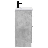 Set di mobili per il bagno Grigio Cemento 56 x 37,5 x 81 cm