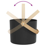 Set Secchio Sauna 4 pcs Nero 8.5 x 8 x 4.5 cm Alluminio