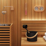 Set di Accessori per Sauna 5 pcs Nero