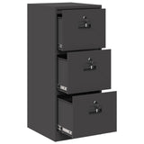 Armadio per File con cassetto Nero 44 x 50 x 106.5 cm