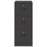 Armadio per File con cassetto Nero 44 x 50 x 106.5 cm