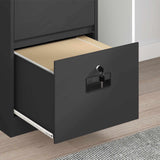 Armadio per File con cassetto Nero 45,5 x 42 x 74,5 cm