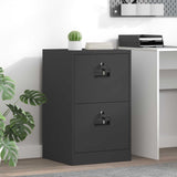 Armadio per File con cassetto Nero 45,5 x 42 x 74,5 cm