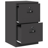 Armadio per File con cassetto Nero 45,5 x 42 x 74,5 cm
