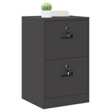 Armadio per File con cassetto Nero 45,5 x 42 x 74,5 cm